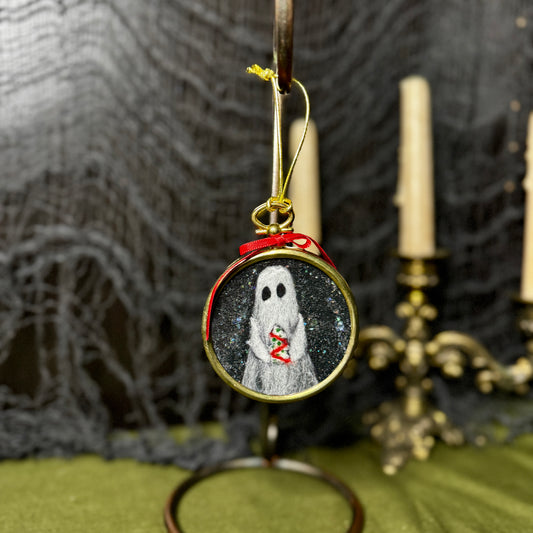 Ghosts and Tree Cake Ornament